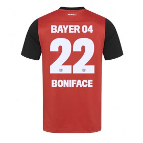 Pánské fotbalový oblečení Bayer Leverkusen Victor Boniface #22 Domácí košile 2024-25 Krátkým Rukávem